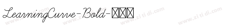 LearningCurve-Bold字体转换