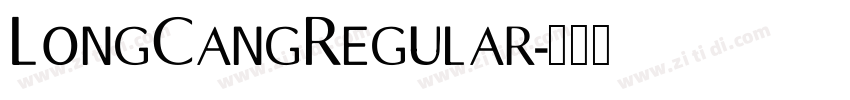 LongCangRegular字体转换