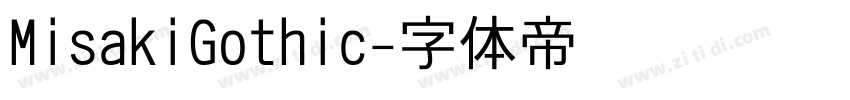 MisakiGothic字体转换