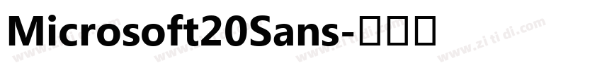 Microsoft20Sans字体转换