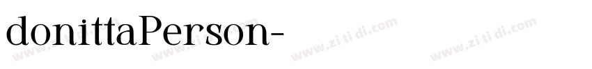 donittaPerson字体转换