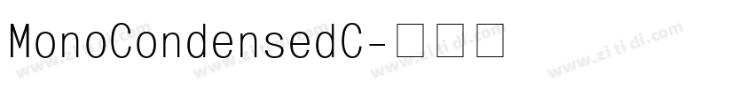 MonoCondensedC字体转换