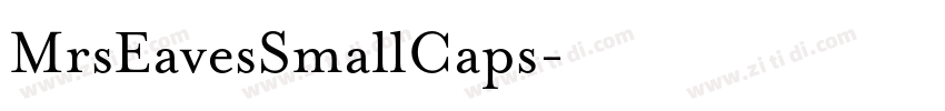 MrsEavesSmallCaps字体转换