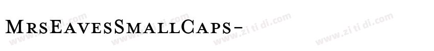 MrsEavesSmallCaps字体转换