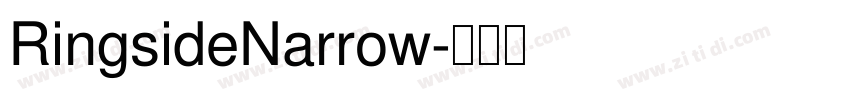 RingsideNarrow字体转换