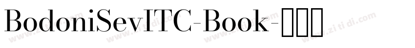 BodoniSevITC-Book字体转换