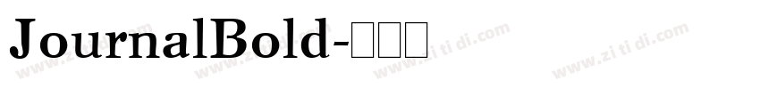 JournalBold字体转换