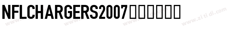 NFLChargers2007字体字体转换