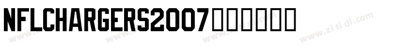 NFLChargers2007字体字体转换