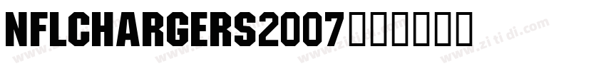 NFLChargers2007字体字体转换