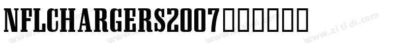 NFLChargers2007字体字体转换