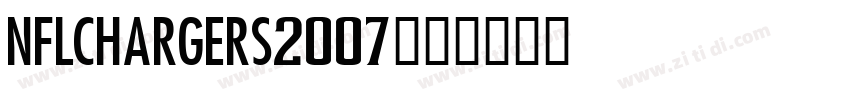 NFLChargers2007字体字体转换