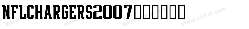 NFLChargers2007字体字体转换