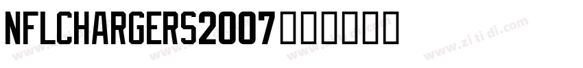 NFLChargers2007字体字体转换