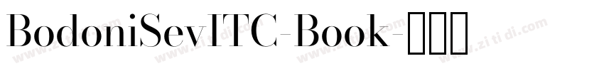 BodoniSevITC-Book字体转换