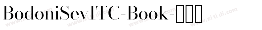 BodoniSevITC-Book字体转换