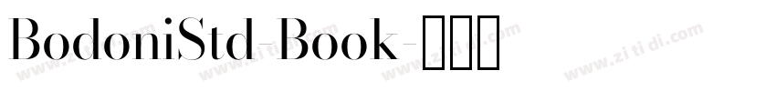 BodoniStd-Book字体转换