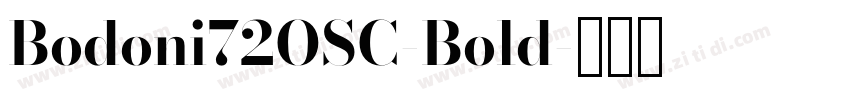 Bodoni72OSC-Bold字体转换