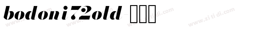 bodoni72old字体转换