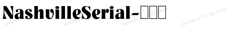 NashvilleSerial字体转换