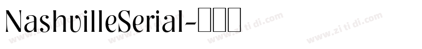 NashvilleSerial字体转换