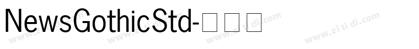 NewsGothicStd字体转换