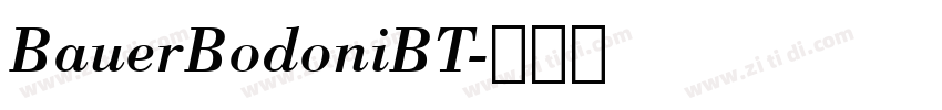 BauerBodoniBT字体转换