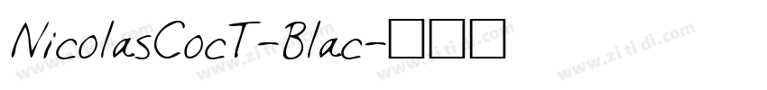 NicolasCocT-Blac字体转换