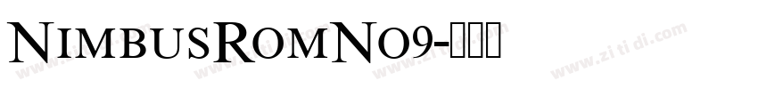 NimbusRomNo9字体转换