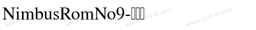 NimbusRomNo9字体转换