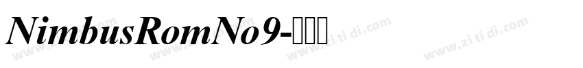 NimbusRomNo9字体转换