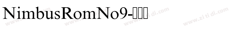 NimbusRomNo9字体转换