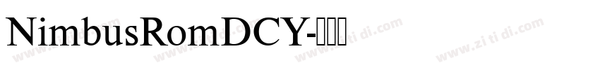 NimbusRomDCY字体转换