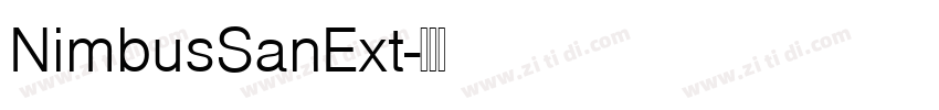 NimbusSanExt字体转换