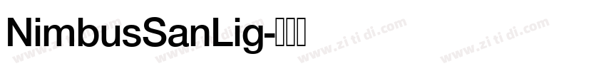 NimbusSanLig字体转换