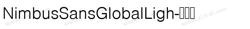 NimbusSansGlobalLigh字体转换