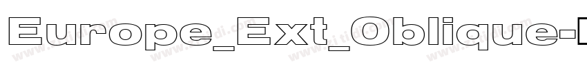 Europe_Ext_Oblique字体转换