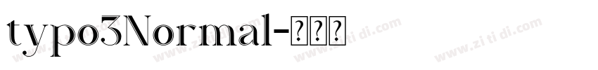 typo3Normal字体转换