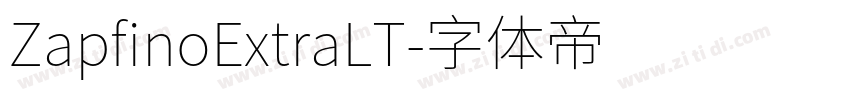 ZapfinoExtraLT字体转换