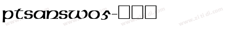 PTSansWO5字体转换