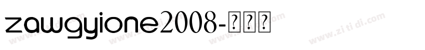 ZawgyiOne2008字体转换