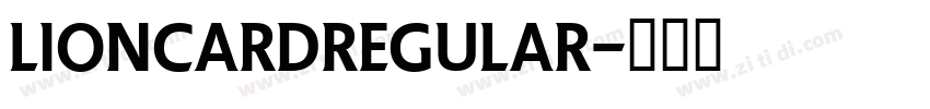 LionCardRegular字体转换