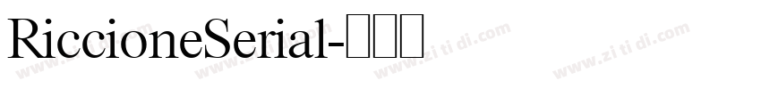 RiccioneSerial字体转换