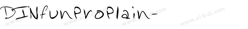 DINfunProPlain字体转换