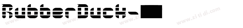 RubberDuck字体转换