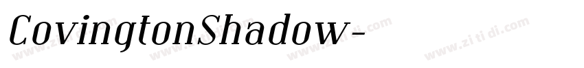 CovingtonShadow字体转换