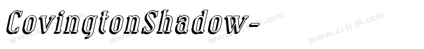 CovingtonShadow字体转换