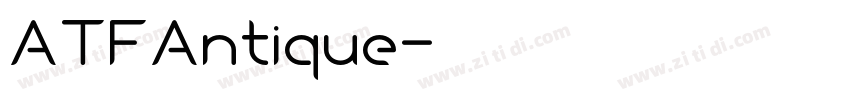 ATFAntique字体转换