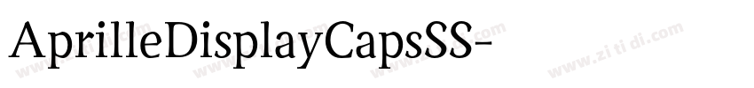 AprilleDisplayCapsSS字体转换