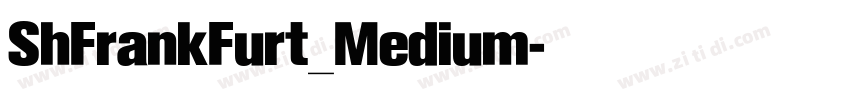 ShFrankFurt_Medium字体转换